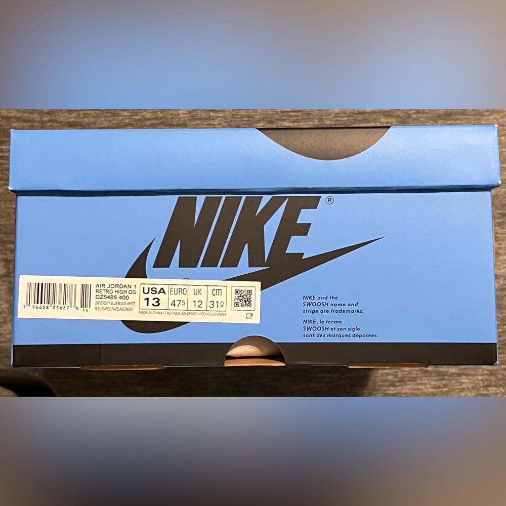 Air Jordan 1 OG High “UNC Toe” (BOX ONLY)